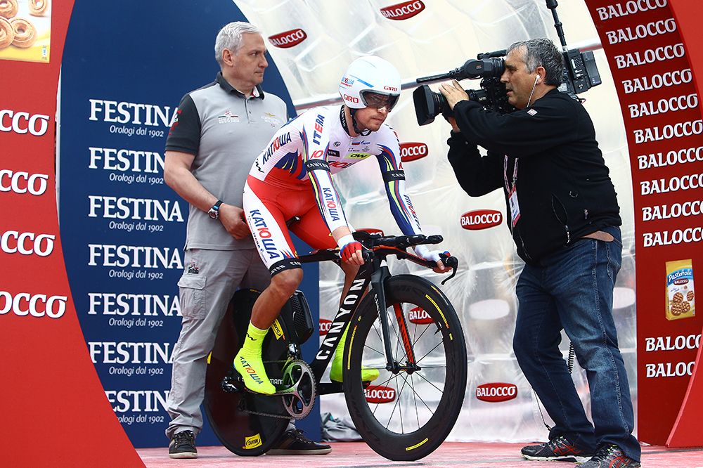Yury Trofimov (Team Katusha) in the start house