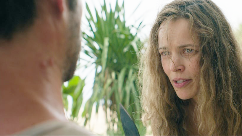 (L-R) Dylan O'Brien and Rachel McAdams in "Send Help" (2026)