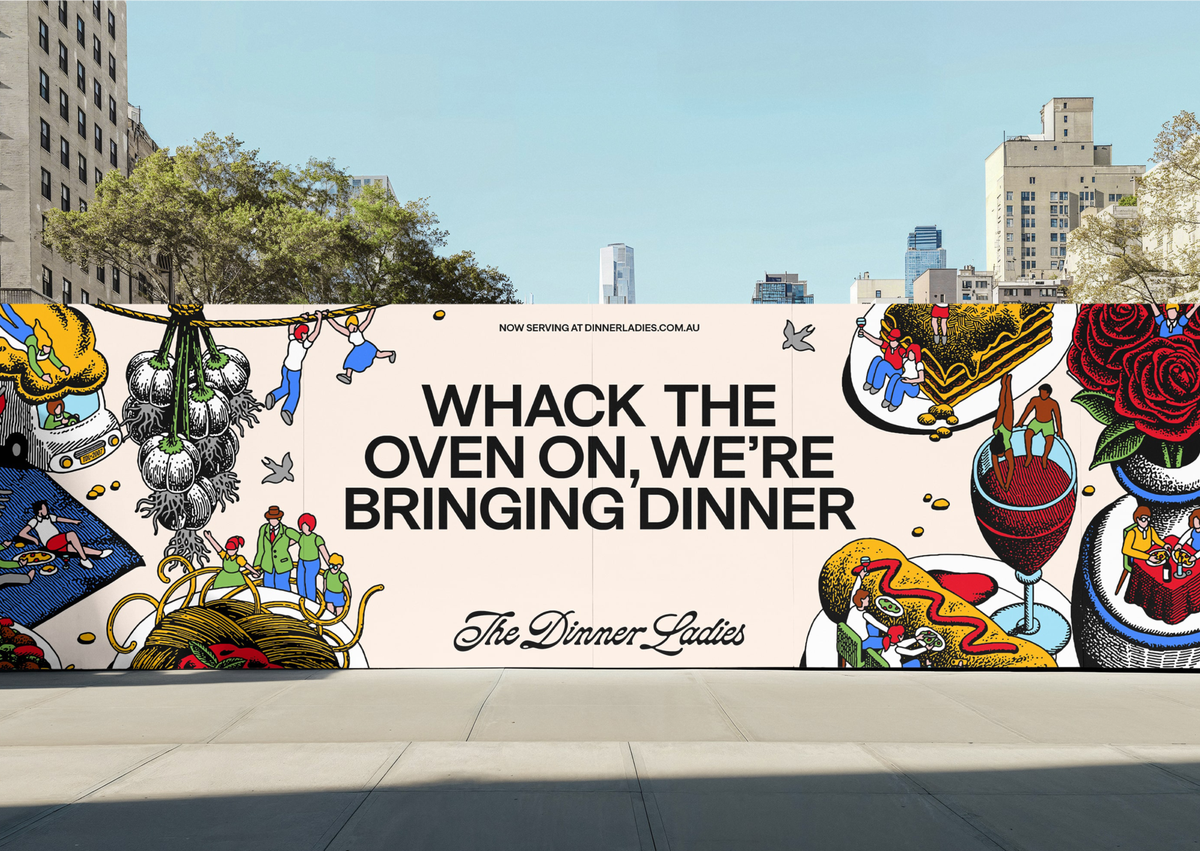 The Dinner Ladies branding campaign