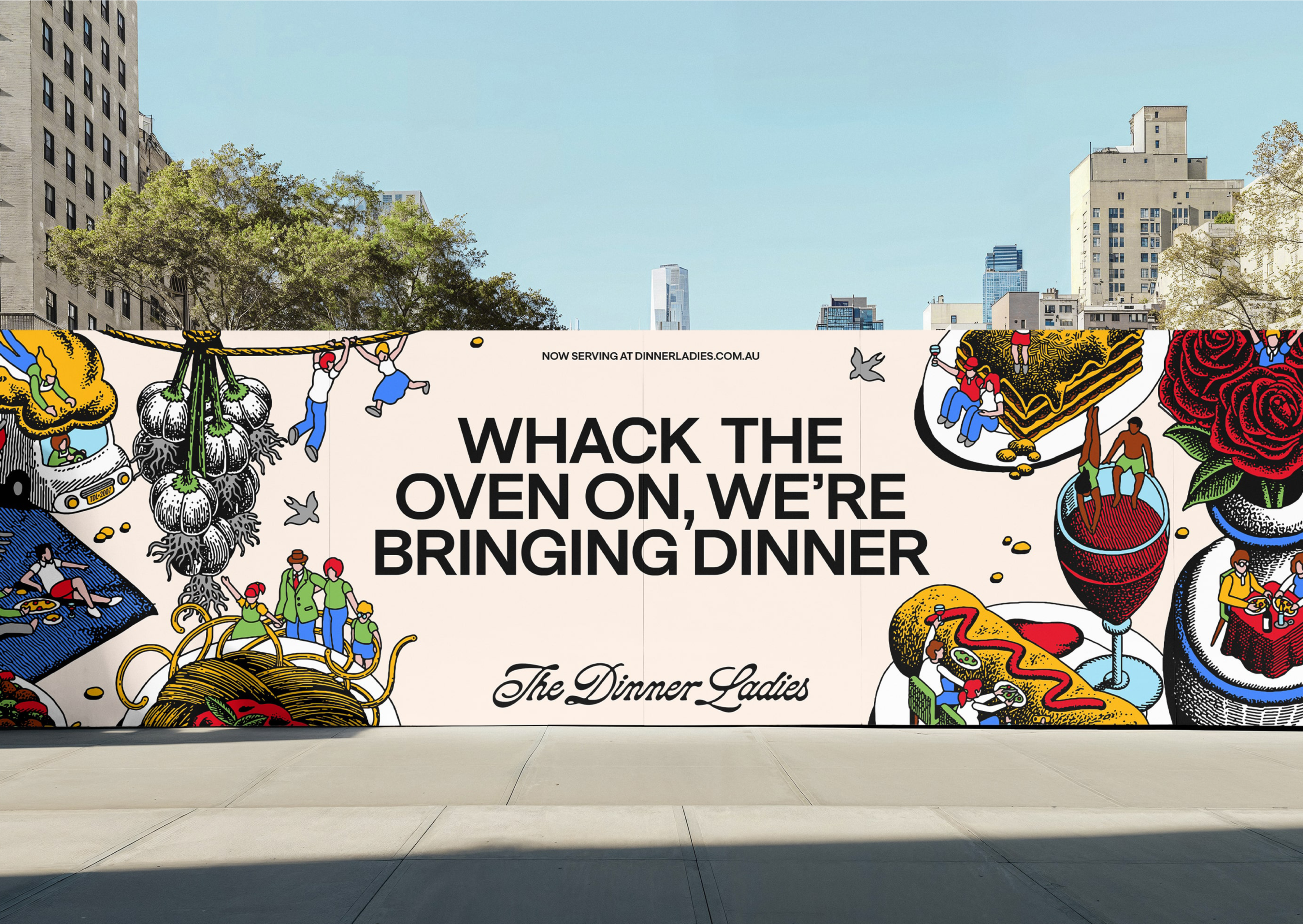The Dinner Ladies branding campaign