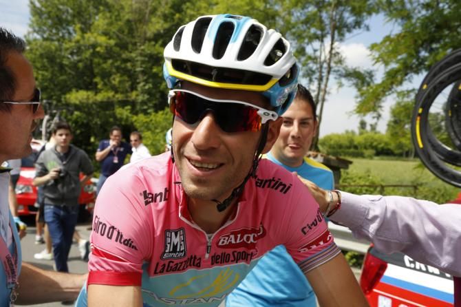 Vincenzo Nibali (Astana) was in a relaxed mood at the start