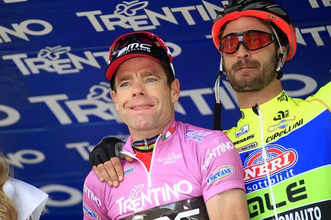 Cadel Evans still in the race lead at the Giro del Trentino