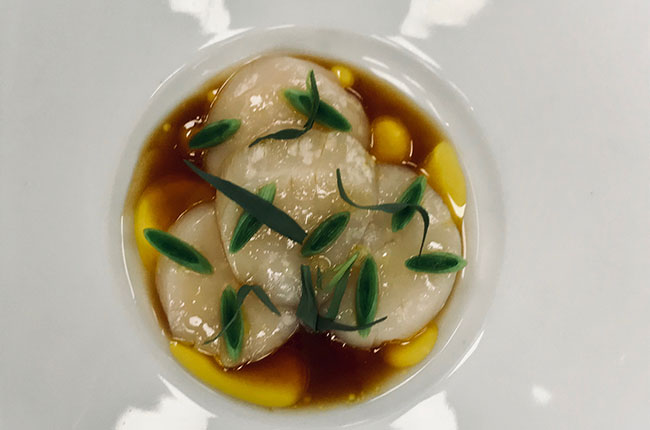 Scallops with Vouvray