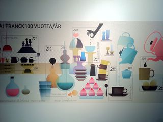 Poster for the Kaj Franck - Universal Forms exhibition at the Design Museum
