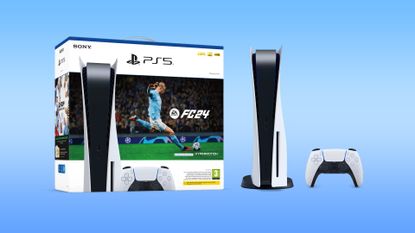 PS5 + EA SPORTS FC 24 console PLAYSTATION 5 console with full game download  and ULTIMATE TEAM coupon