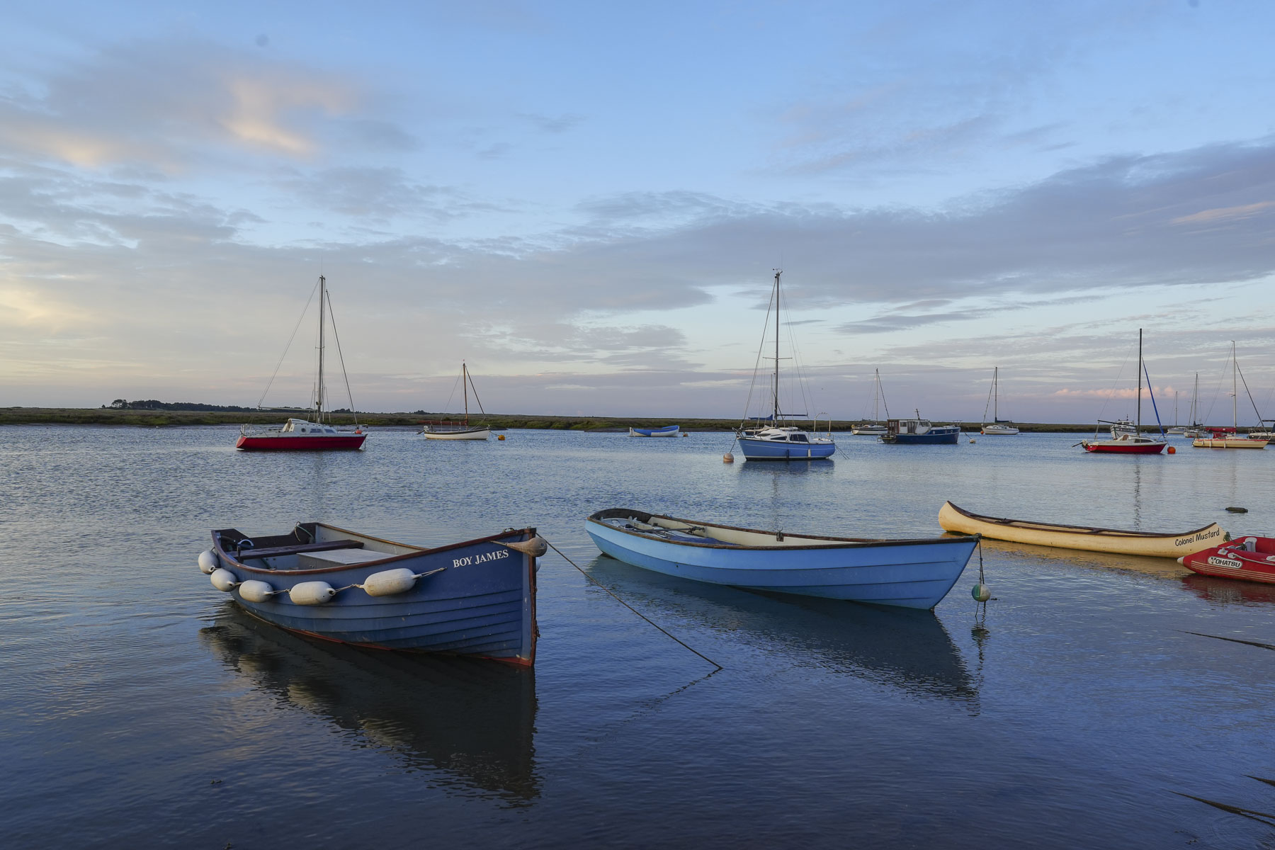 Boats on calm waters, captured with the Sony A7C II full-frame mirrorless camera
