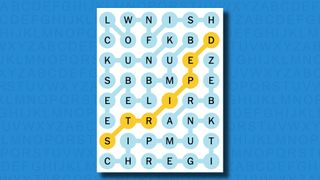 NYT Strands answers for game #60 on a blue background