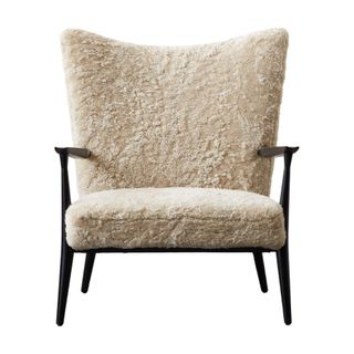 Pull-Up Shearling Lounge Chair Model 1321 by Paul Mccobb
