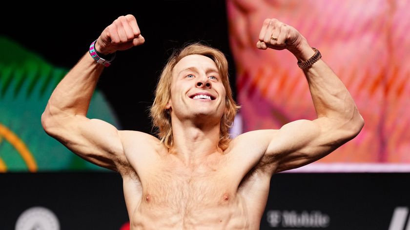LAS VEGAS, NEVADA - JANUARY 23: Paddy Pimblett of England poses during the UFC 324 ceremonial weigh-in at T-Mobile Arena on January 23, 2026 in Las Vegas, Nevada. (Photo by Jeff Bottari/Zuffa LLC) watch in Canada