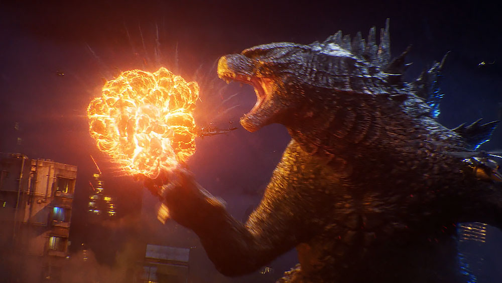 An image of Godzilla from an Unreal Engine 5 Godzilla cinematic 