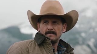 Josh Lucas as the young version of John Dutton on Yellowstone.