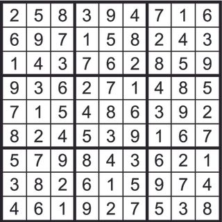 Sudoku solution