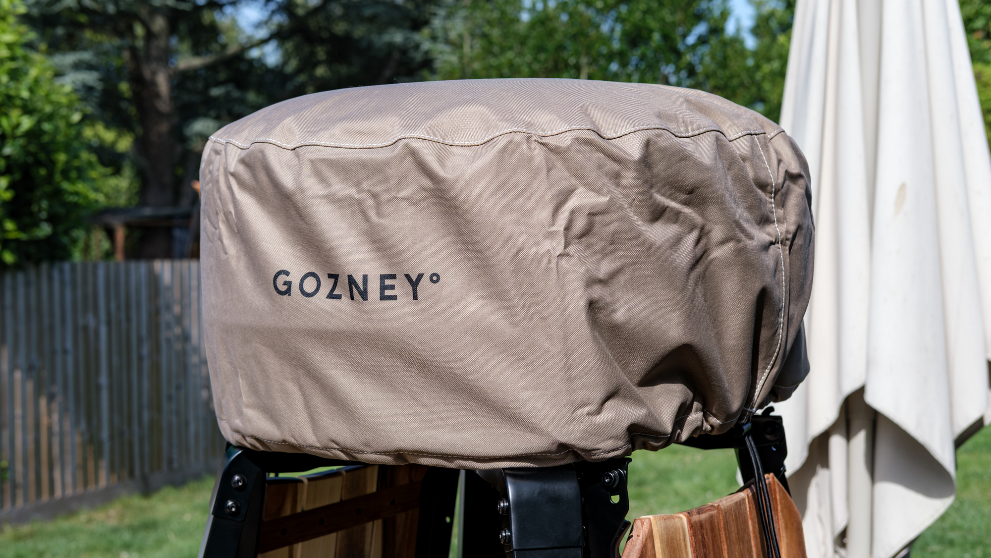 A photo of the Gozney Arc XL in a garden