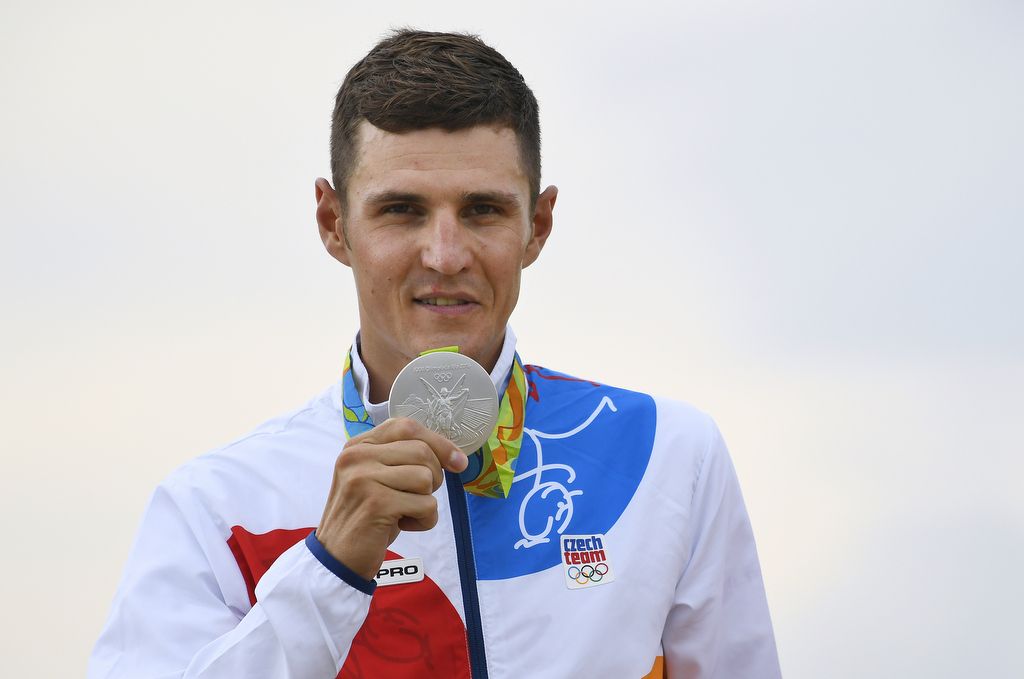 Silver medallist Jaroslav Kulhavy (Czech Republic)