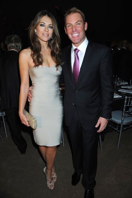 elizabeth hurley - liz hurley - shane warne - engagement - engaged