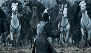 Jon Snow faces Ramsay Bolton's army in Battle Of The Bastards on HBO's Game Of Thrones