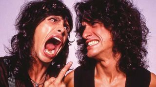 Steven Tyler and Joe Perry (studio portrait)