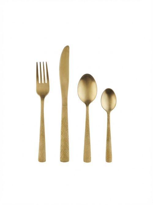 Zen Gold Effect 16 Piece Cutlery Set