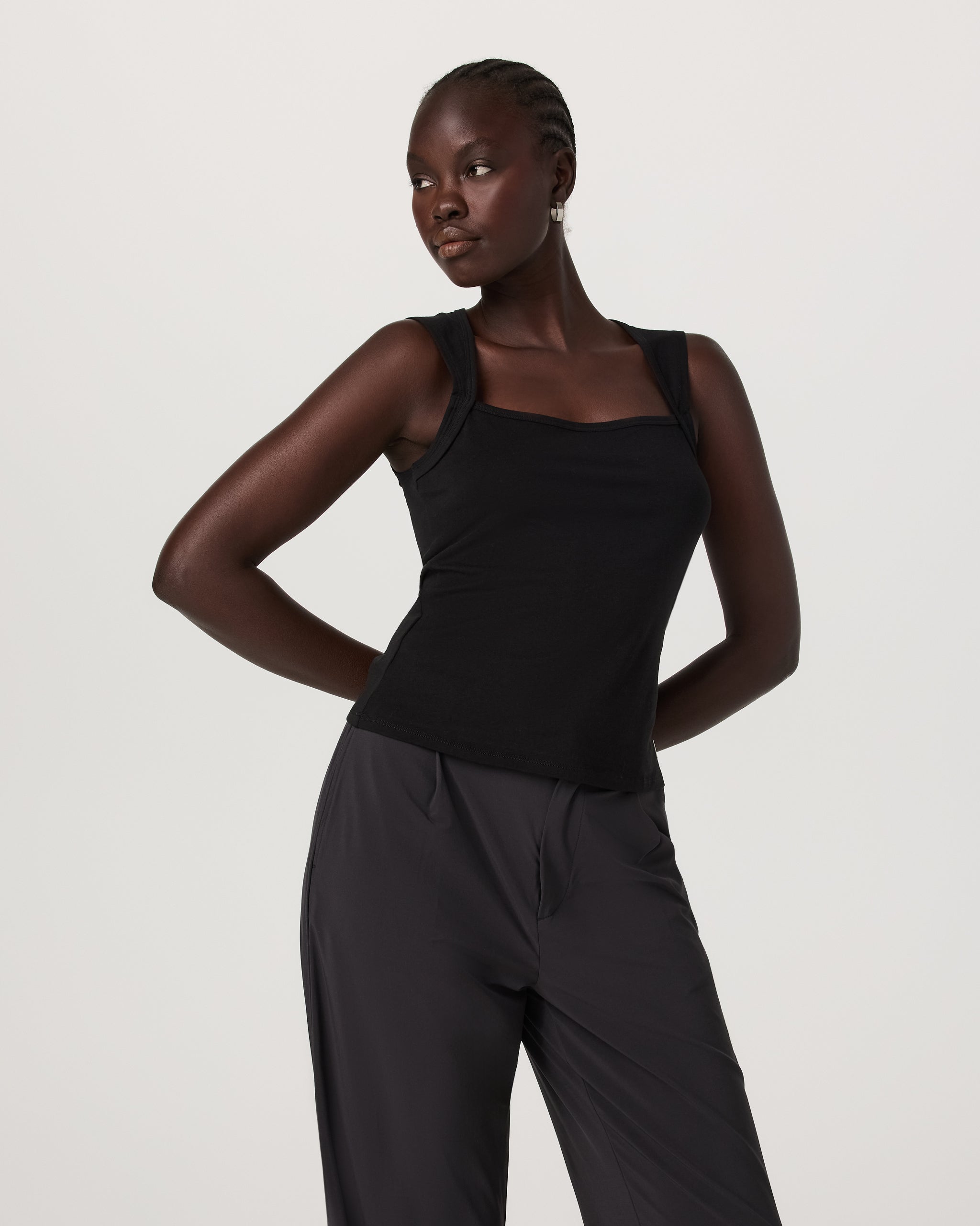 Tuvalu Overlay Top - Solid Black - Xxs