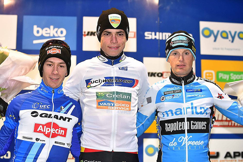 Wout Van Aert wins the World Cup title in Hoogerheide