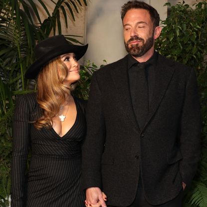 Jennifer Lopez and Ben Affleck on a red carpet