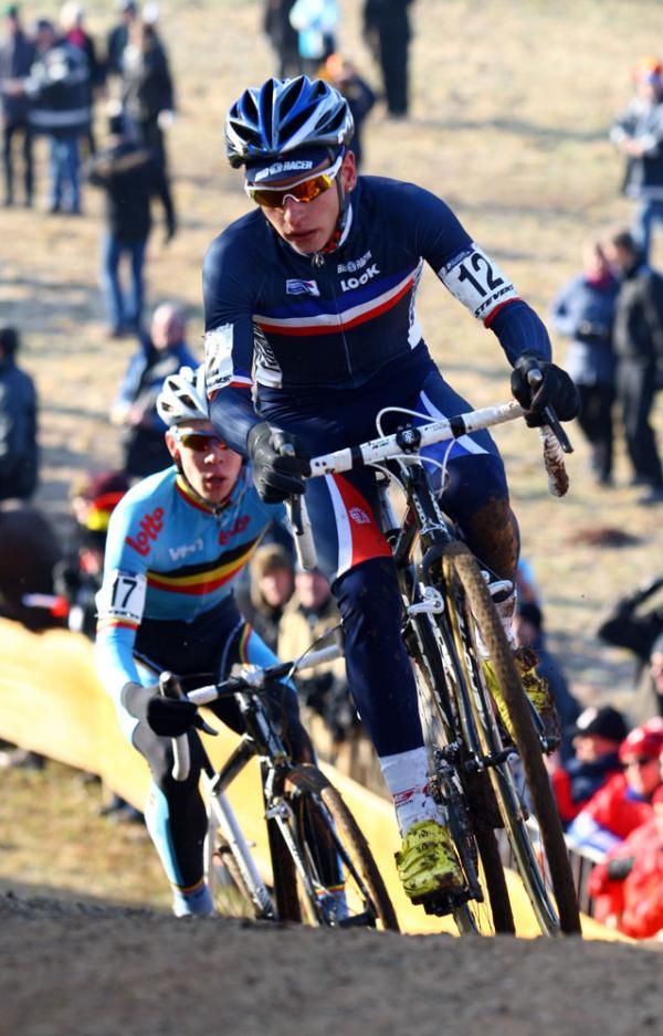Cl&eacute;ment Venturini (France) leads Laurens Sweeck (Belgium)