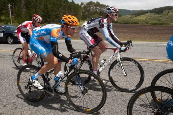 David Zabriskie (r) rides next to UnitedHealthcare's Rory Sutherland.