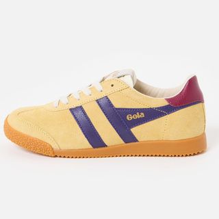 Gola Elan Pollen Yellow & Plum Trainers