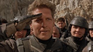 Clancy Brown in Starship Troopers
