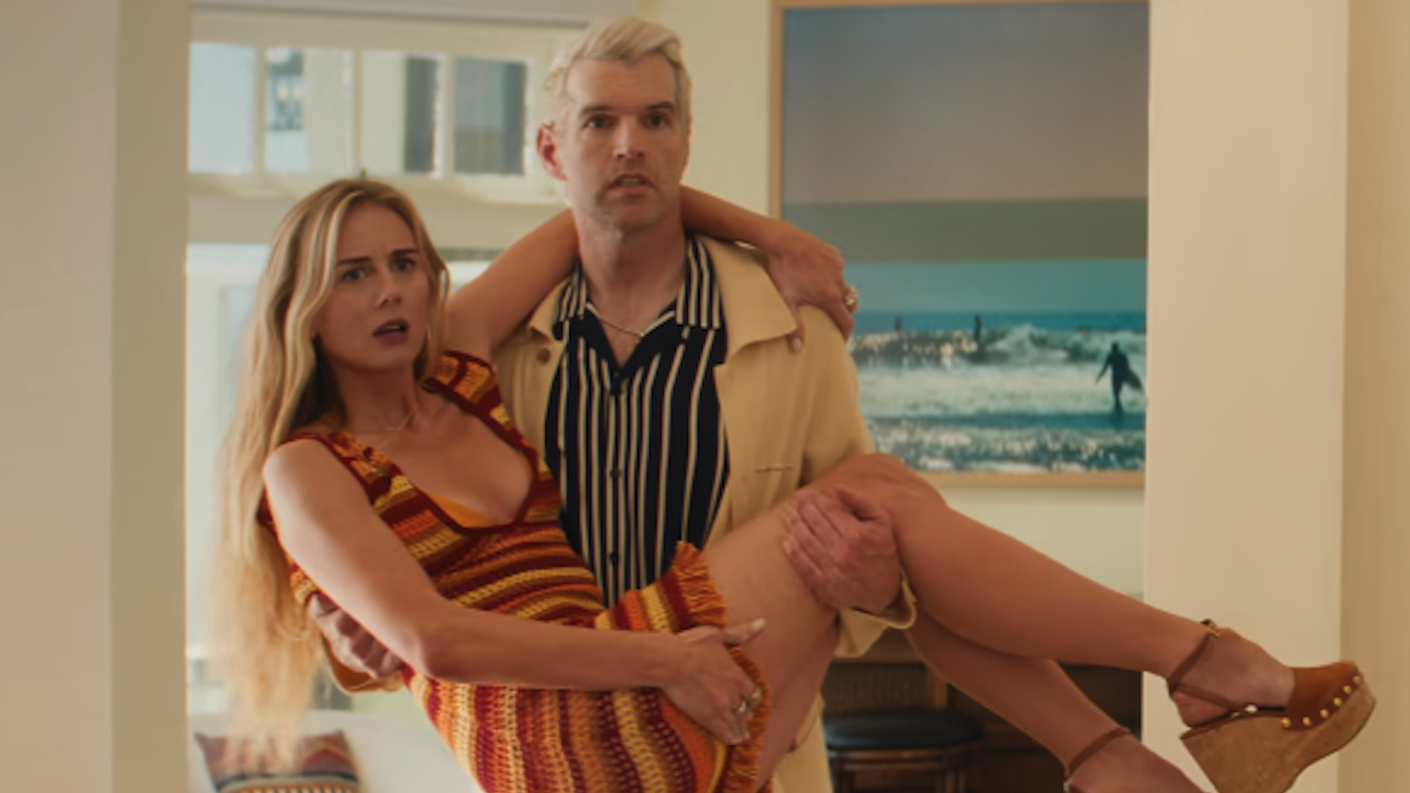 Justine Lupe and Timothy Simons as Morgan and Sasha in Nobody Wants This Season 3