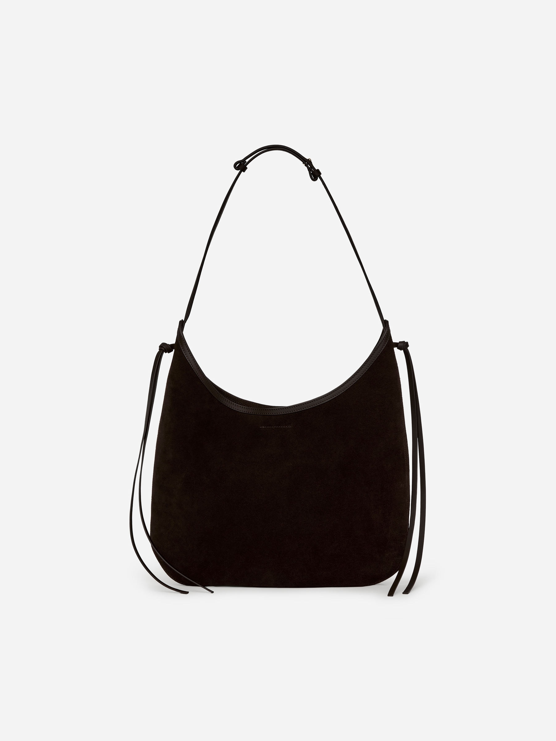 Suede Shoulder Bag &amp;ndash; Dark Brown &amp;ndash; Women &amp;ndash; Arket Gb