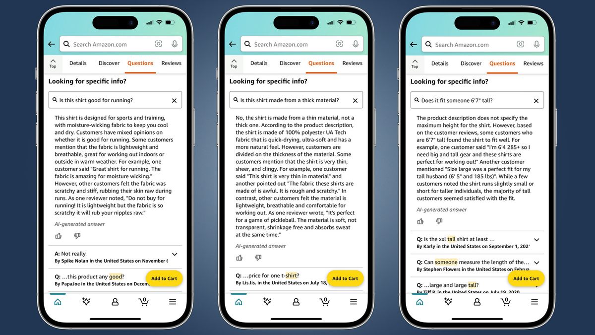 Amazon tests a new AI assistant to answer your questions while you shop