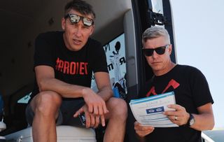 Hagens Berman Axeon team directors Axel Merckx (left) and Jeff Louder (right)