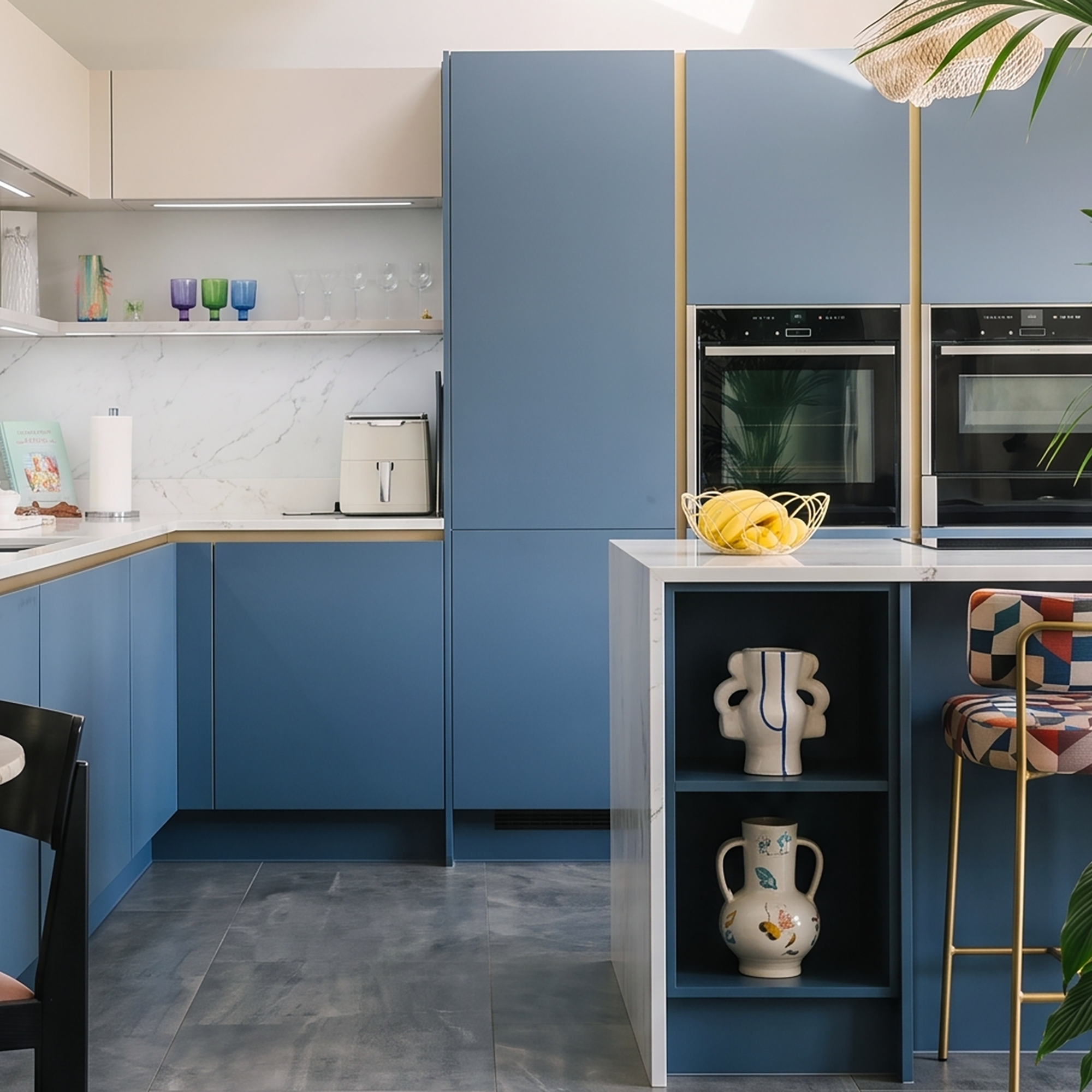 Kutchenhaus blue modern kitchen