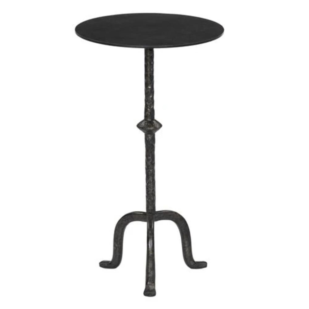﻿Leyla French Country Cast Iron Drink Side Table