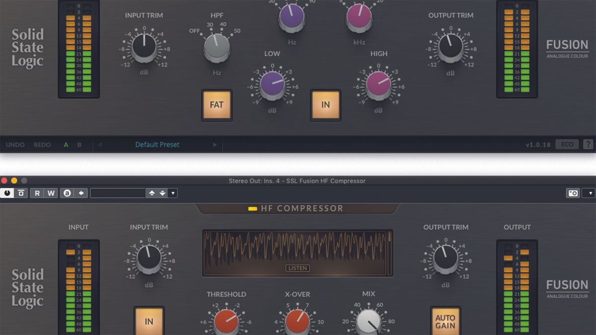 Solid State Logic Fusion Violet EQ and Fusion HF Compressor review