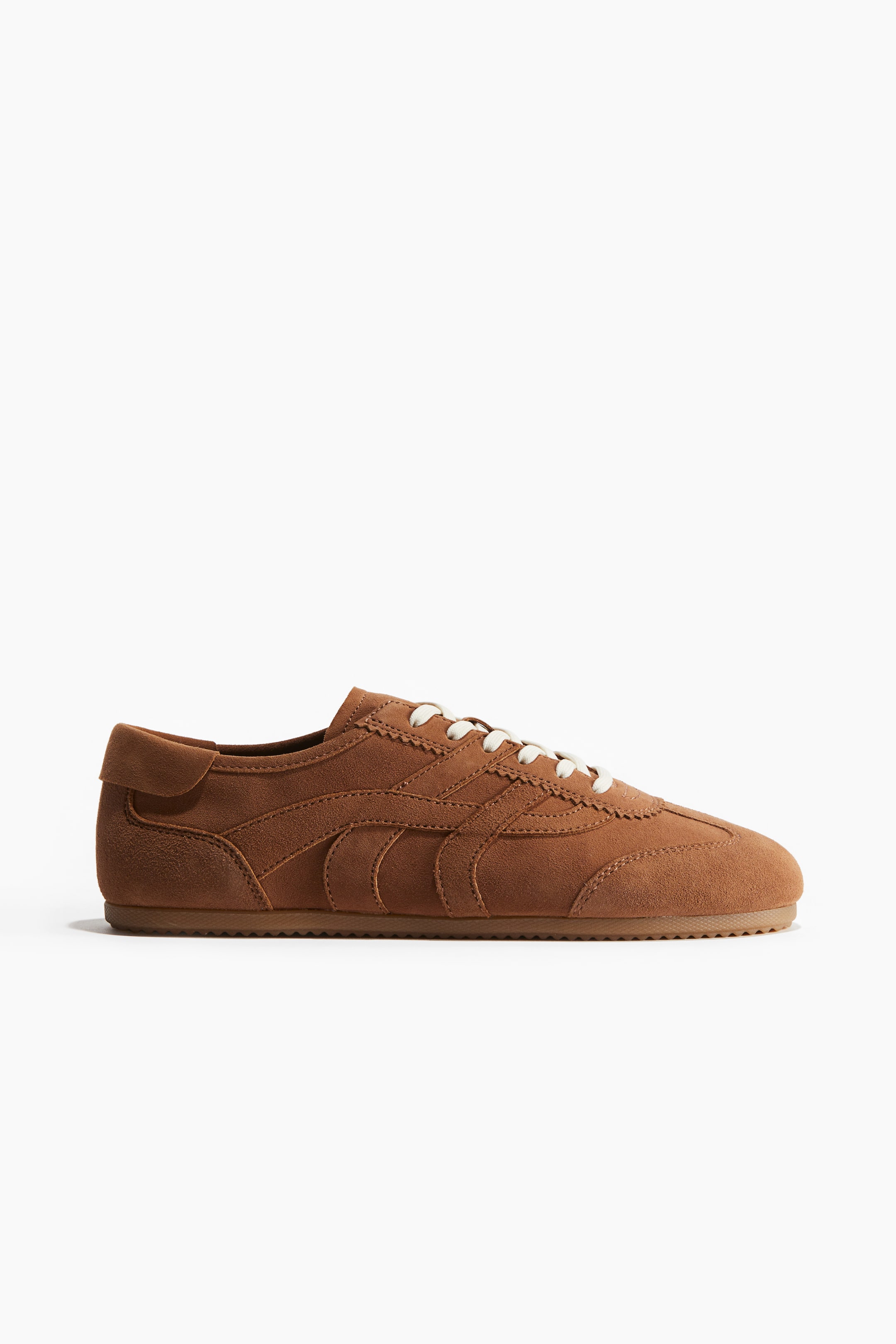 Suede Trainers - Brown