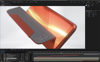 Adobe After Effects and Substance 3D; a render of a phone