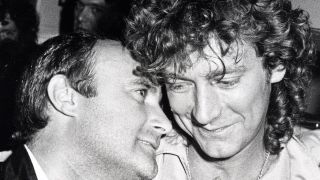 Phil Collins and Robert Plant in 1983