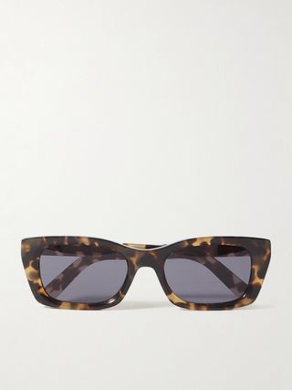 Diormidnight S3i Square-Frame Tortoiseshell Acetate Sunglasses