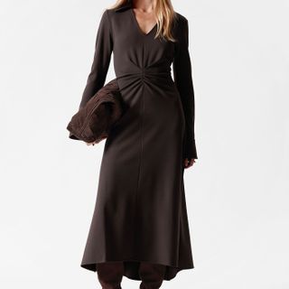 & Other Stories Ruched Dress