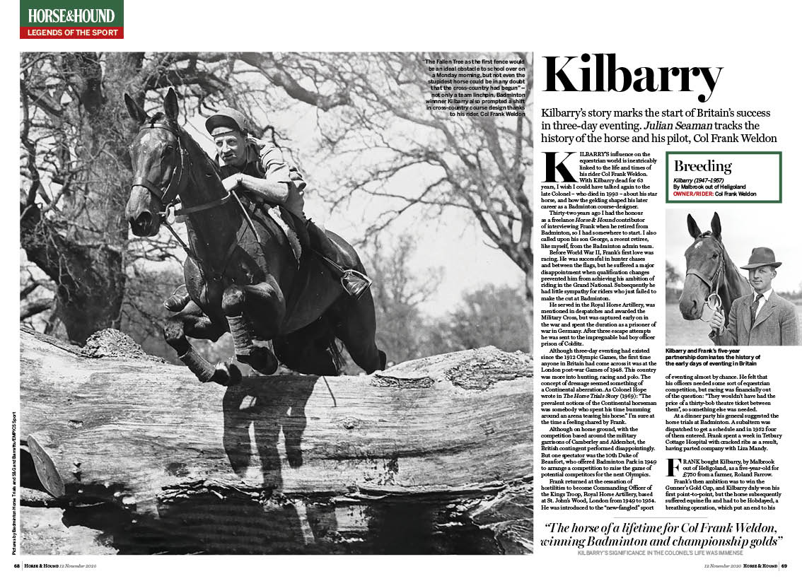 FT 4pp Kilbarry horse legend