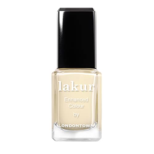 Londontown Lakur Nail Polish - Chip-Resistant, Non-Toxic, Conditions & Hydrates Nails | Glossy Pastel Yellow, Buttercup, .40 Fl Oz