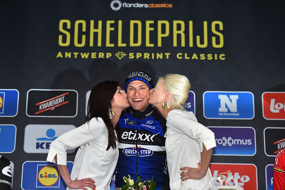 Marcel Kittel (Etixx-Quickstep) won his fourth Scheldeprijs, setting the record for most wins