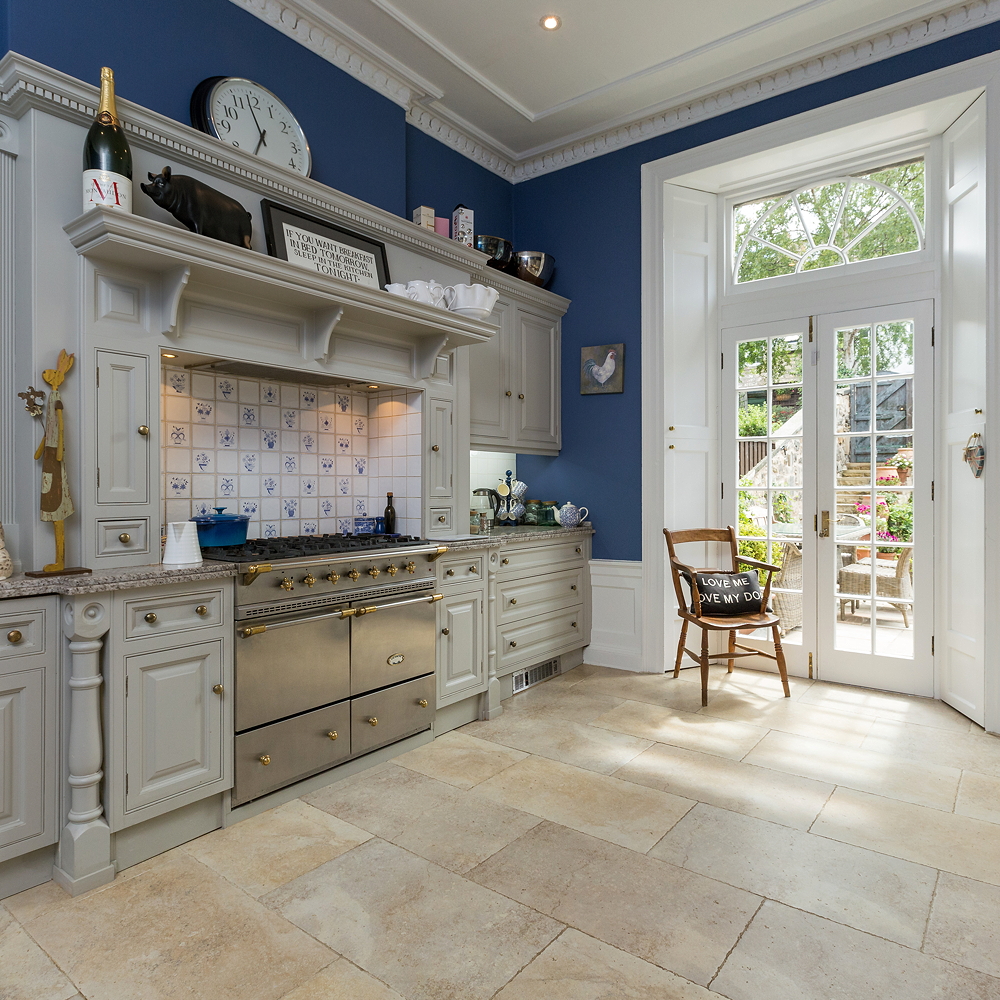 kitchen with cabinet and chair