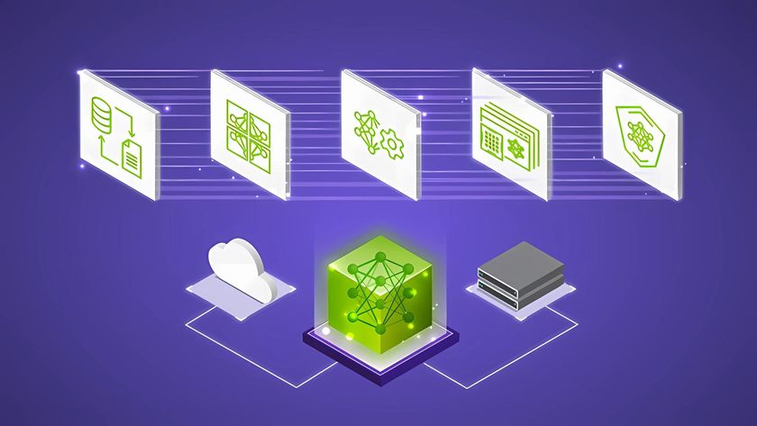 A promotional image for Nvidia NeMo, using icons to represent the different aspects of the generative AI framework