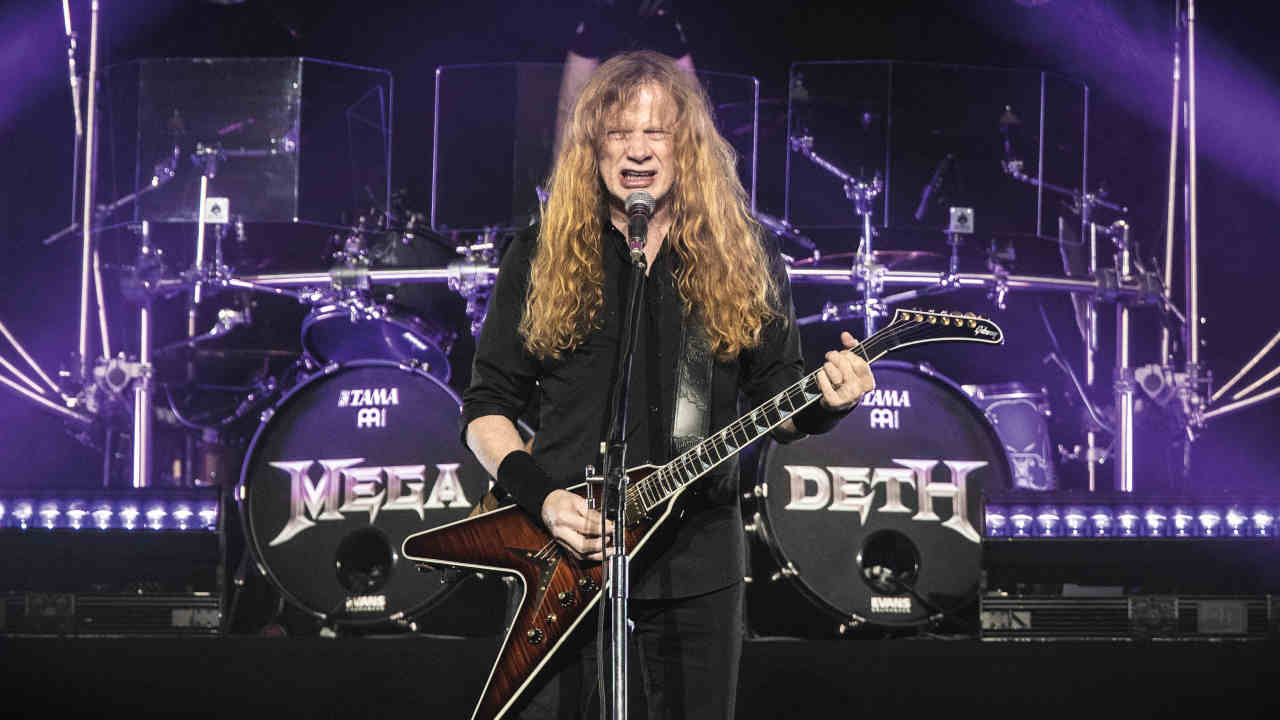 Megadeth&amp;lsquo;s Dave Mustaine performing onstage