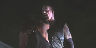 The Undertaker and A.J. Styles in the Boneyard Match