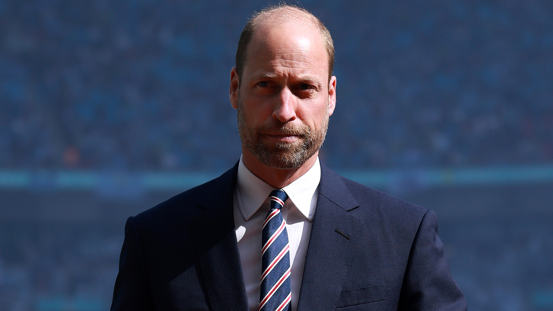 LONDON, ENGLAND - MAY 17: Prince William, Prince of Wales looks on prior to the Emirates FA Cup Final match between Crystal Palace and Manchester City at Wembley Stadium on May 17, 2025 in London, England. (Photo by Eddie Keogh - The FA/The FA via Getty Images)