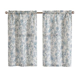 Vangao Floral Print Cafe Curtains